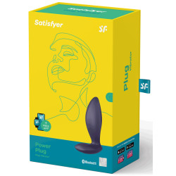 Satisfyer Plug vibrant connecté Power Plug 7.5 x 2.5cm Violet